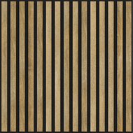 Mexen Linea 15 akustinė sieninė plokštė 60 x 60 cm (4 vnt.), 9 mm veltinis, techninė fanera, Medaus Ąžuolas