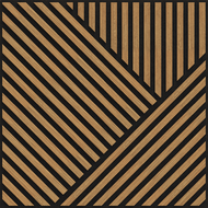 Mexen Linea 25 akustinė sienos plokštė 60 x 60 cm (4 vnt.), veltinis 9 mm, techninis fanera, Ąžuolas Classic
