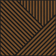 Mexen Linea 25 akustinė sieninė plokštė 60 x 60 cm (4vnt.), 9 mm veltinis, techninis lukštas, Natūralus Ąžuolas