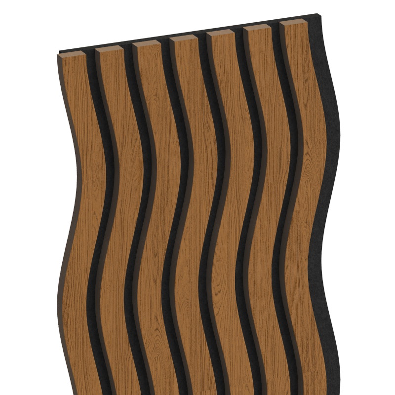 Mexen Lam-SF 01 akustinės sieninės lamelės 280 x 30 cm, veltinis 9 mm, techninis faneris, Natūralus Ąžuolas