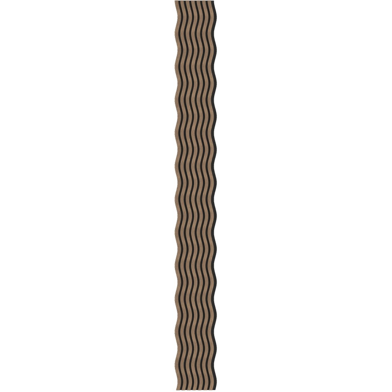 Mexen Lam-SF 01 akustinės sienų plokštės 280 x 30 cm, veltinis 9 mm, techninė fanera, Tamsusis Riešutas - S106-280-01-044
