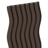 Mexen Lam-SF 01 sieninės akustinės lamelės 280 x 30 cm, veltinis 9 mm, techninis lukštas, Mocca ąžuolas - S106-280-01-045