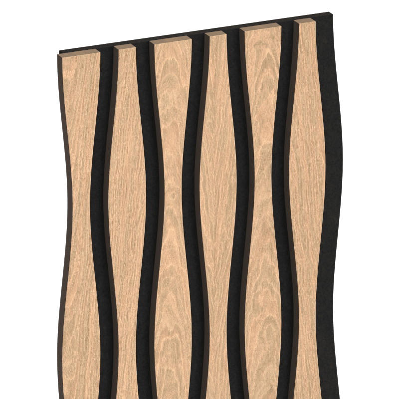 Mexen Lam-SF 01 Lam-SF 26 akustinės sienų lamelės 280 x 30 cm, 9 mm veltinis, techninis faneris, Balintas Ąžuolas