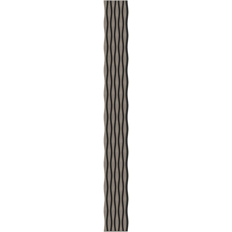Mexen Lam-SF 01 Lam-SF 26 akustinės sieninės plokštės 280 x 30 cm, 9 mm veltinis, techninis faneras, Pilkas Ąžuolas