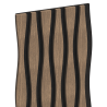Mexen Lam-SF 01 Lam-SF 26 akustinės sienų juostelės 280 x 30 cm, veltinis 9 mm, techninis fanera, Tamsus Riešutas