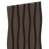 Mexen Lam-SF 01 Lam-SF 26 sienų akustinės lamelės 280 x 30 cm, 9 mm veltinis, techninis faneros sluoksnis, Mocca ąžuolas