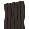 Mexen Lam-SF 01 Lam-SF 26 akustinės sienų juostelės 280 x 30 cm, 9 mm veltinis, techninė fanera, Juodasis Ąžuolas