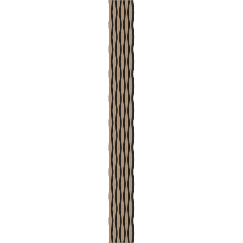 Mexen Lam-SF 01 Lam-SF 26 akustinės sienų lamelės 280 x 30 cm, veltinis 9 mm, techninis fanera, Šviesus Riešutas