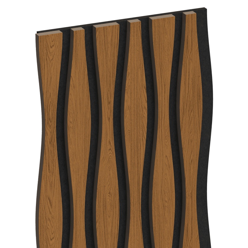 Mexen Lam-SF 01 Lam-SF 26 akustinės sienų lamelės 280 x 30 cm, veltinis 9 mm, techninis faneruotas, Natūralus Ąžuolas