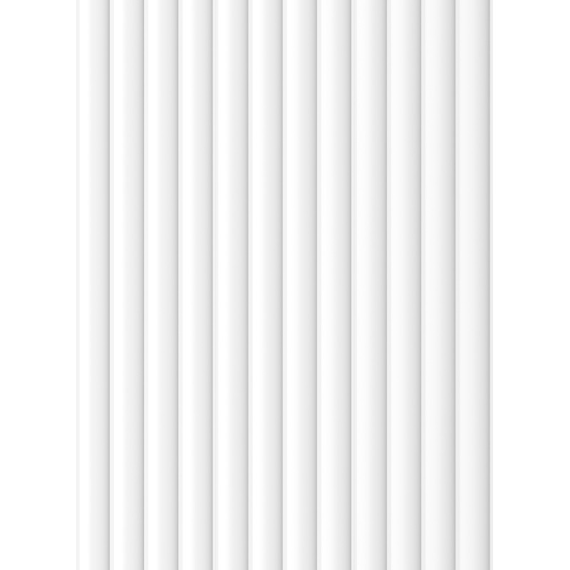 Mexen Strito 01 Strio 01 sienų juostelės rifliuotos 280 x 14,5 cm (2 vienetai), baltos - S120-280-01-301