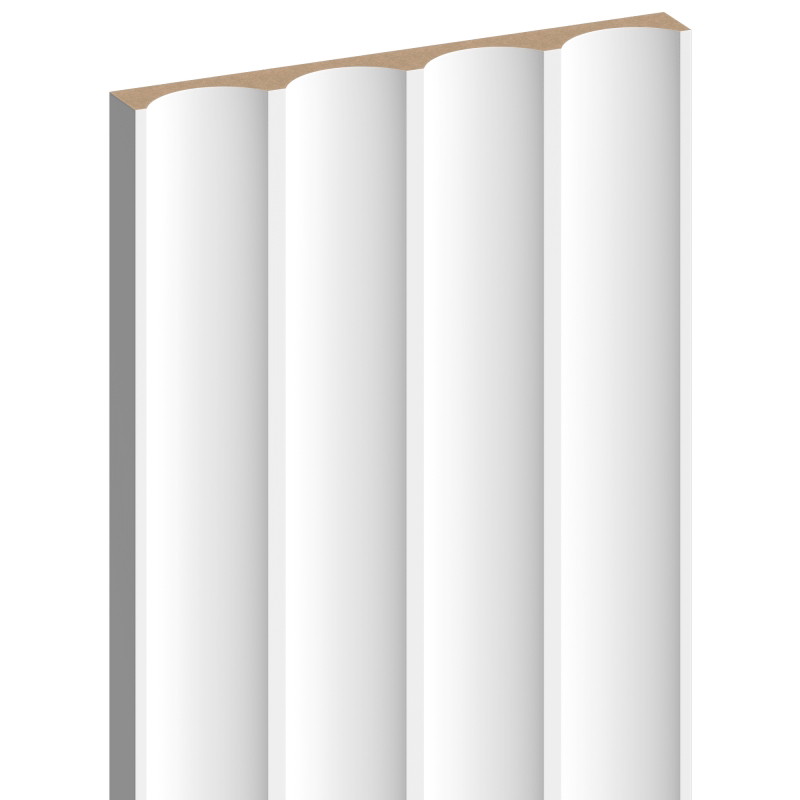 Mexen Strito 01 Strio 01 sienų juostelės rifliuotos 280 x 14,5 cm (2 vienetai), baltos - S120-280-01-301