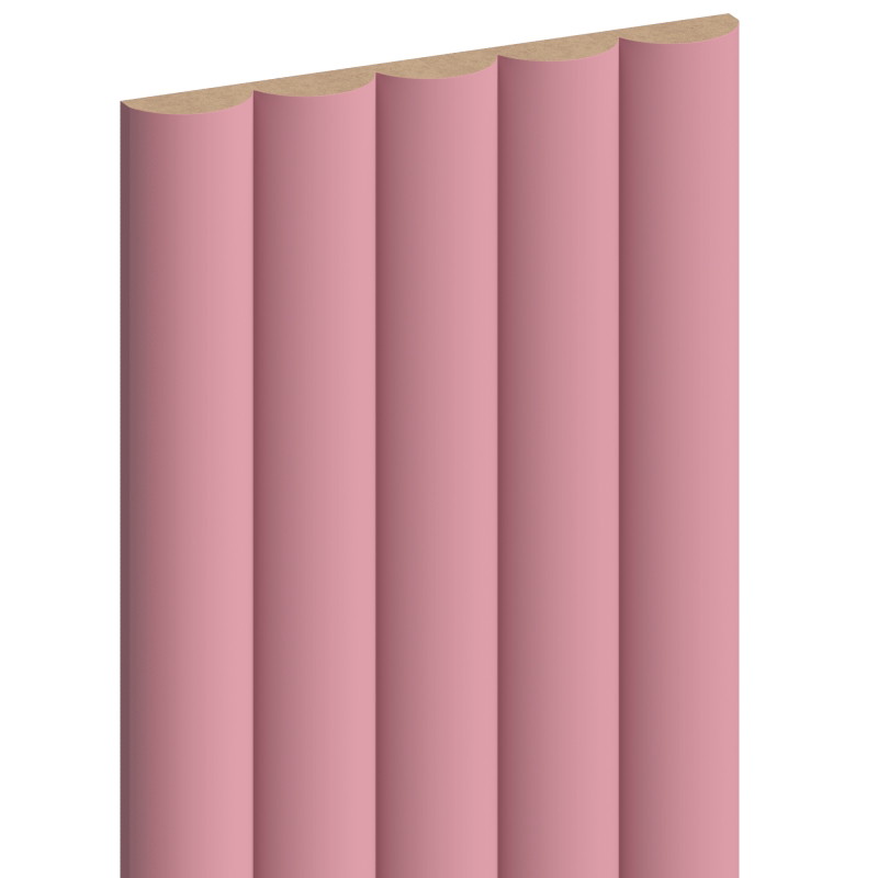 Mexen Strio 02 sieniniai lamelės rifliuoti 280 x 14,5 cm (2vnt), rožiniai - S120-280-02-307