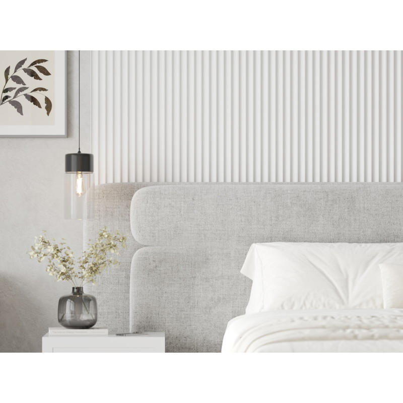 Mexen Strito 01 Strio 01 sienų juostelės rifliuotos 280 x 14,5 cm (2 vienetai), baltos - S120-280-01-301