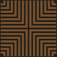 Mexen Linea 02 akustinė sieninė plokštė 60 x 60 cm (4 vnt.), veltinis 9 mm, techninis fanera, Natūralus Ąžuolas