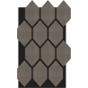 Mexen Form 01 akustinė sienų plokštė 91 x 56 cm (4vnt.), 9 mm veltinis, techninis faneras, Pilkas Ąžuolas