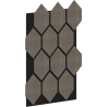 Mexen Lam-B sienos lamelės 275 x 30 cm, HDF plokštė 4 mm, techninis faneruotas fanera, Smėlio ąžuolas - S100-275307-3015-001