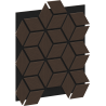 Mexen Lam-B sienos lamelės 275 x 30 cm, HDF plokštė 4 mm, techninis faneruotas fanera, Smėlio ąžuolas - S100-275307-3015-001