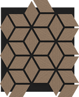 Mexen Form 02 garso slopinimo sieninis skydas 81 x 66 cm (4vnt.), 9 mm veltinis, techninis faneras, Šviesus Riešutas