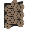 Mexen Lam-B sienos lamelės 275 x 30 cm, HDF plokštė 4 mm, techninis faneruotas fanera, Smėlio ąžuolas - S100-275307-3015-001