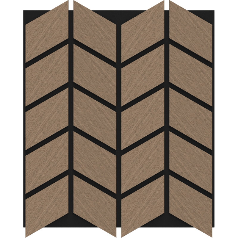 Mexen Form 03 garso sienų plokštė 71,5 x 58 cm (4 vnt.), 9 mm veltinis, techninis faneruotė, šviesus riešutas