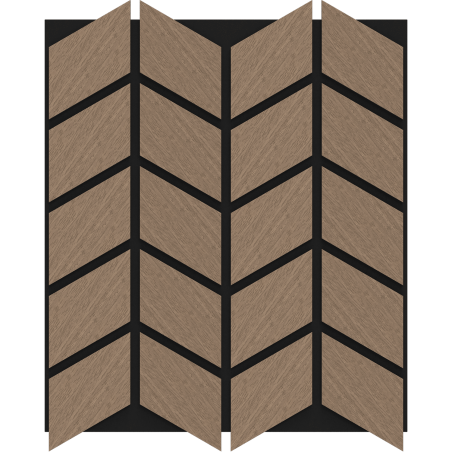 Mexen Form 03 garso sienų plokštė 71,5 x 58 cm (4 vnt.), 9 mm veltinis, techninis faneruotė, šviesus riešutas