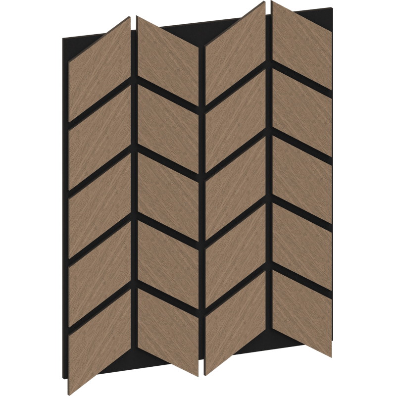 Mexen Form 03 garso sienų plokštė 71,5 x 58 cm (4 vnt.), 9 mm veltinis, techninis faneruotė, šviesus riešutas
