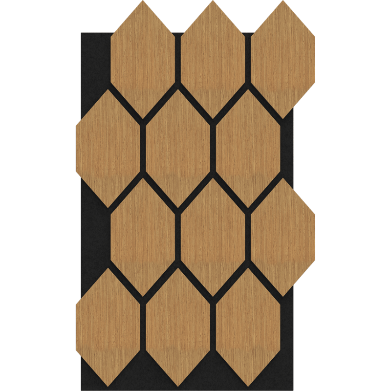 Mexen Lam-B sienos lamelės 275 x 30 cm, HDF plokštė 4 mm, techninis faneruotas fanera, Smėlio ąžuolas - S100-275307-3015-001