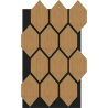 Mexen Form 01 akustinė sieninė plokštė 91 x 56 cm (4 vnt.), 9 mm veltinis, techninis faneras, Classic ąžuolas
