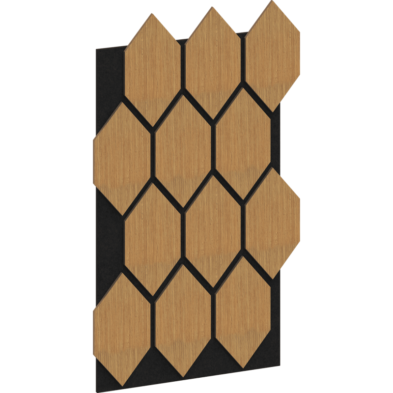 Mexen Lam-B sienos lamelės 275 x 30 cm, HDF plokštė 4 mm, techninis faneruotas fanera, Smėlio ąžuolas - S100-275307-3015-001