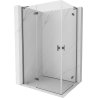 Mexen Mist-H L Duo kairioji varstoma dušo kabina 95 x 90 cm, permatoma, gun metal - 8A5L-095L-090P-95-00