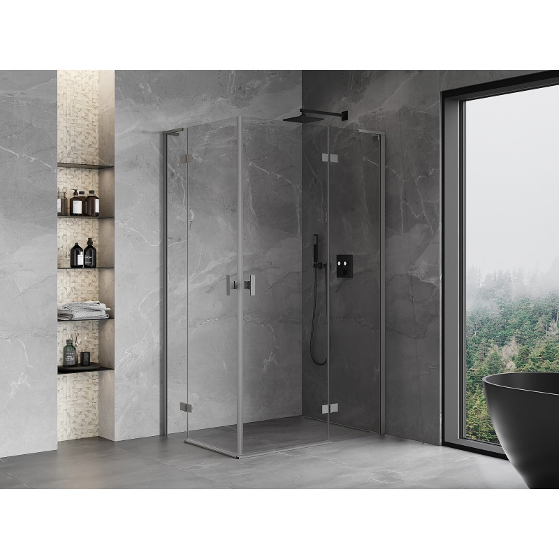 Mexen Mist-H L Dviguba dušo kabina, atveriama dešinėje, 70 x 105 cm, skaidri, šautuvas - 8A5L-070L-105P-95-00