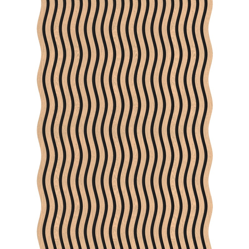 Mexen Lam-SF 01 akustinės sienų plokštės 280 x 30 cm, veltinis 9 mm, techninis fanera, Balinto Ąžuolo - S106-280-01-040