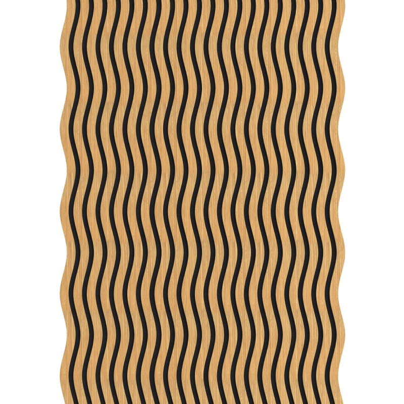 Mexen Lam-SF 01 akustinės sienų lamelės 280 x 30 cm, 9 mm veltinis, techninė faniera, Ąžuolas Klasikinis - S106-280-01-041
