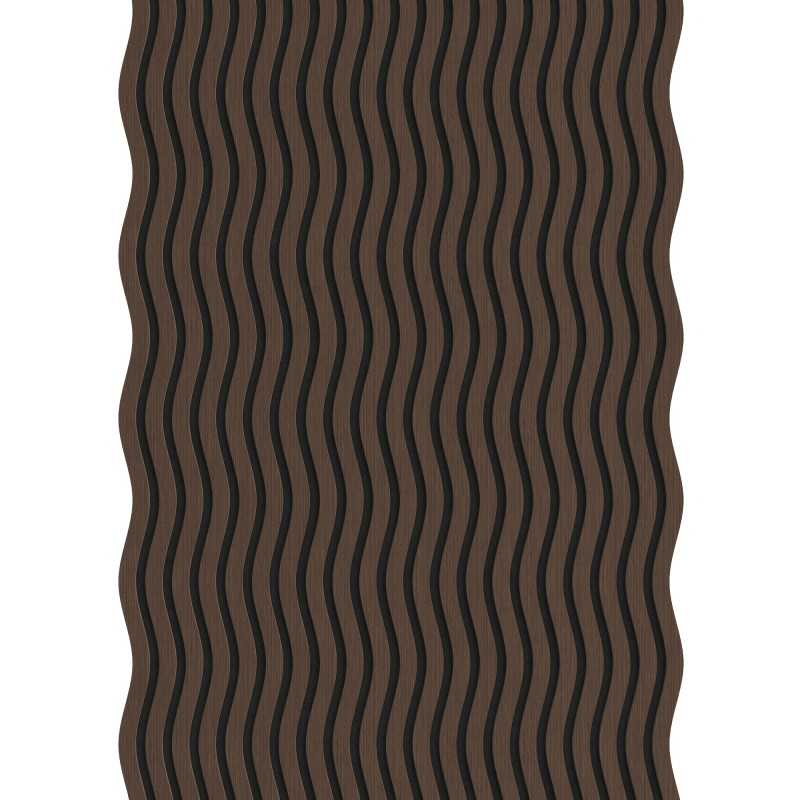 Mexen Lam-SF 01 sieninės akustinės lamelės 280 x 30 cm, veltinis 9 mm, techninis lukštas, Mocca ąžuolas - S106-280-01-045