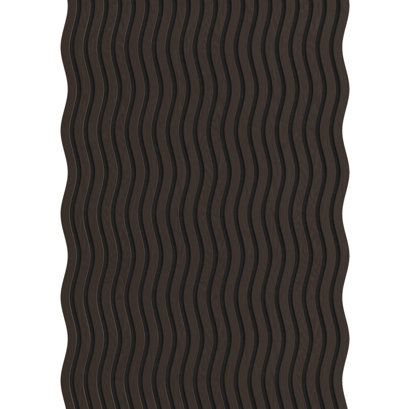 Mexen Lam-SF 01 akustinės sieninės lentelės 280 x 30 cm, 9 mm veltinio pagrindas, techninis faneros lukštas, Juodas