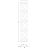 Mexen Lam-SF 01 Sieninės akustinės lamelės 280 x 30 cm, 9 mm veltinis, techninis lukštas, Šviesusis Riešutas