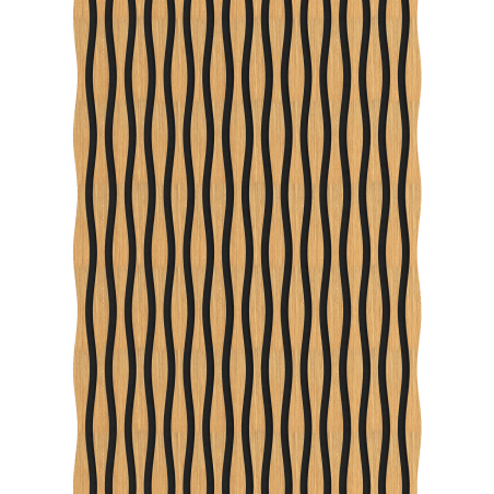 Mexen Lam-SF 01 Lam-SF 26 sieninės akustinės lamelės 280 x 30 cm, filcas 9 mm, techninis faneras, Ąžuolas Classic