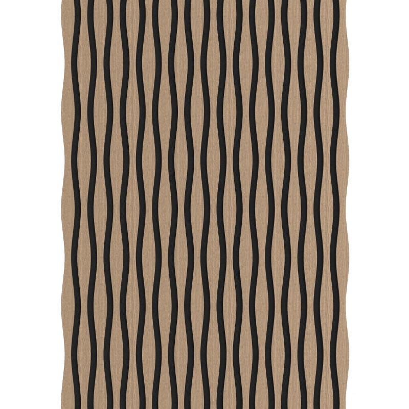 Mexen Lam-SF 01 Lam-SF 26 akustinės sienų lamelės 280 x 30 cm, veltinis 9 mm, techninis fanera, Šviesus Riešutas