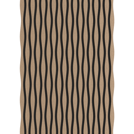 Mexen Lam-SF 01 Lam-SF 26 akustinės sienų lamelės 280 x 30 cm, veltinis 9 mm, techninis fanera, Šviesus Riešutas