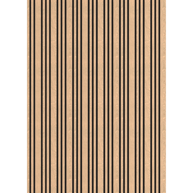 Mexen Lam-F Slim 01 Sieninės akustinės lamelės 280 x 36,5 cm, veltinis 9 mm, techninis faneris, Balintas Ąžuolas