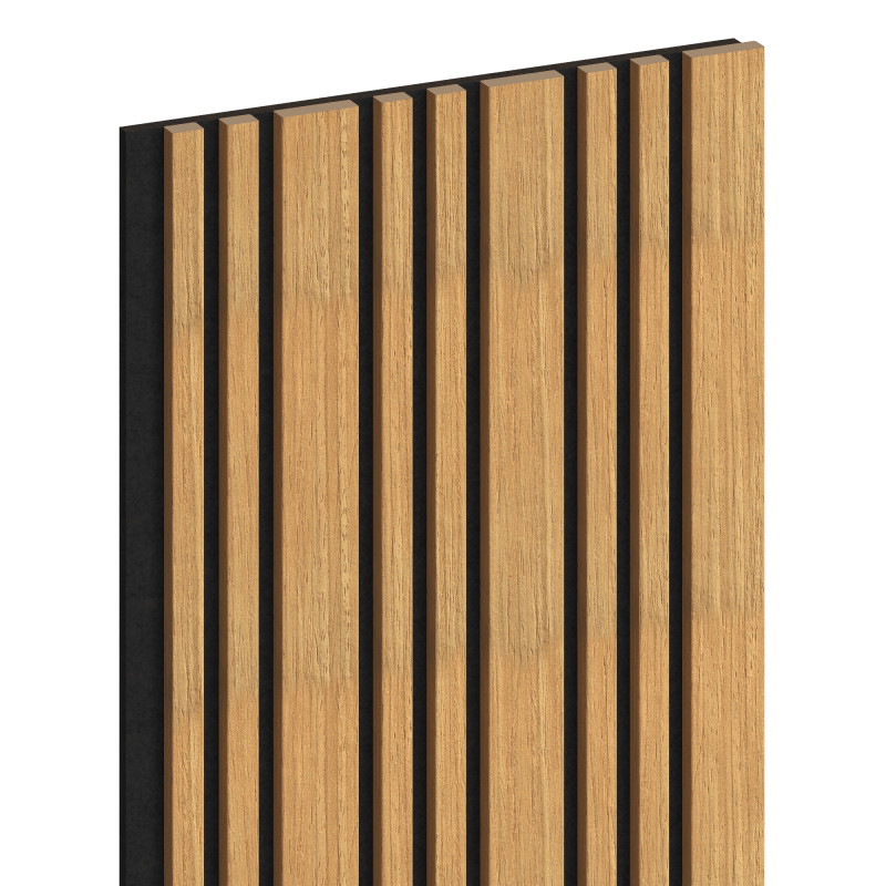 Mexen Lam-F Slim 01 akustinės sienų plokštės 280 x 36,5 cm, 9 mm veltinis, techninis fanera, Ąžuolas Classic