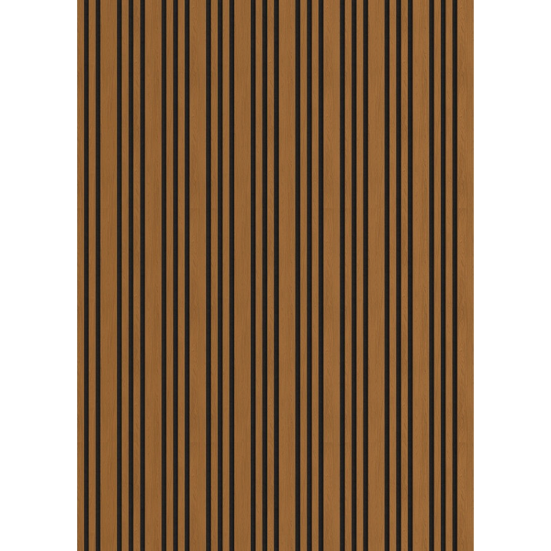 Mexen Lam-F Slim 01 Sieninės akustinės lamelės 280 x 36,5 cm, 9 mm veltinis, techninis fanieras, natūrali ąžuolo spalva