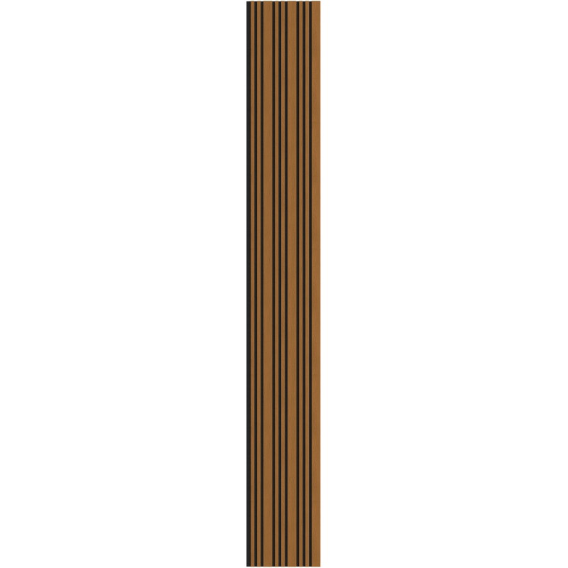 Mexen Lam-F Slim 01 Sieninės akustinės lamelės 280 x 36,5 cm, 9 mm veltinis, techninis fanieras, natūrali ąžuolo spalva