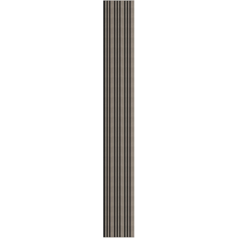 Mexen Lam-F Slim 01 akustinės sienų lamelės 280 x 36,5 cm, veltinis 9 mm, techninis faneruotas paviršius, Pilkas Ąžuolas