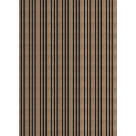 Mexen Lam-F Slim 01 akustinės sieninės juostelės 280 x 36,5 cm, veltinis 9 mm, techninis fanera, Tamsiai Riešutas