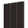 Mexen Lam-F Slim 01 akustinės sieninės lentjuostės 280 x 36,5 cm, veltinis 9 mm, techninis lukštas, Juodas Ąžuolas