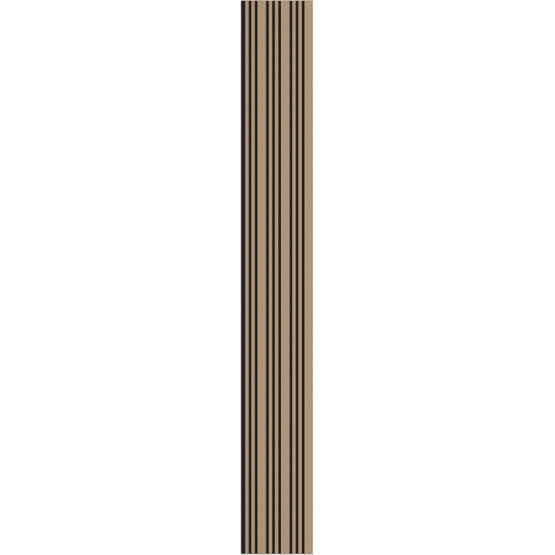 Mexen Lam-F Slim 01 akustinės sienų plokštės 280 x 36,5 cm, 9 mm veltinis, techninė fanera, Šviesus Riešutas