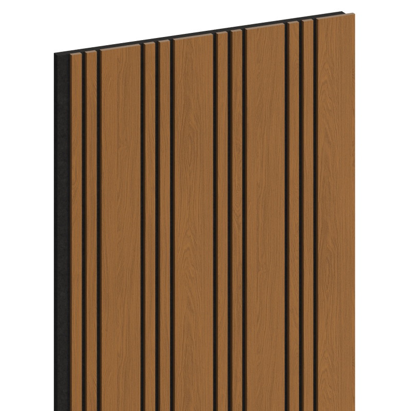 Mexen Lam-F Nano 01 akustinės sieninės lentjuostės 280 x 32,4 cm, 9 mm veltinis, techninis fanera, Natūralus ąžuolas