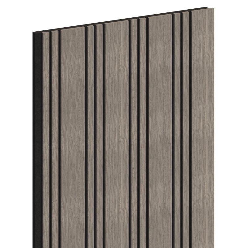 Mexen Lam-F Nano 01 akustinės sienų lentelės 280 x 32,4 cm, 9 mm veltinis, techninis faneras, Pilkas Ąžuolas