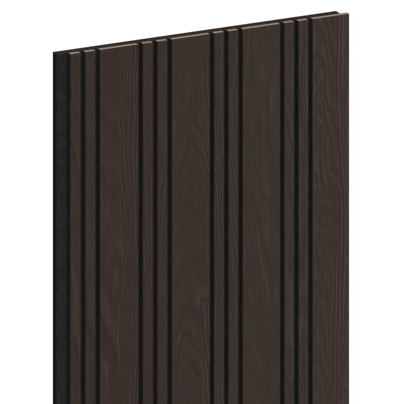 Mexen Lam-F Nano 01 akustinės sienų plokštės 280 x 32,4 cm, veltinis 9 mm, techninis faneruotas paviršius, Juodasis